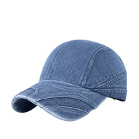 Nueva Gorra de Béisbol Casual Unisex de Mezclilla, Gorra de Jean Transpirable de Verano, Gorra Ajustable de Color Sólido para Hombres, Mujeres y Adolescentes