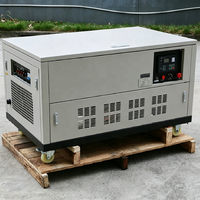 Générateur diesel monophasé 15 kW V-Twin refroidi par air, démarrage électrique, AVR, alimentation de secours pour maison, ferme, atelier