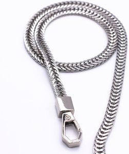 Model Worker Iron Flat Chain Strap <b>Purse</b> Chain Straps Handbag Chains Shoulder Cross Body Replacement Snake Bone Chain Straps Wit - Product Image 2