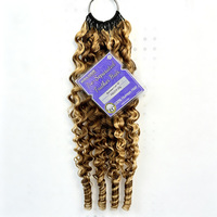 Extensions de cheveux humains bouclés birmanes sans nœuds, pré-séparées, en vrac, pour tresses au crochet, pré-bouclées, tresses bohèmes, noir naturel