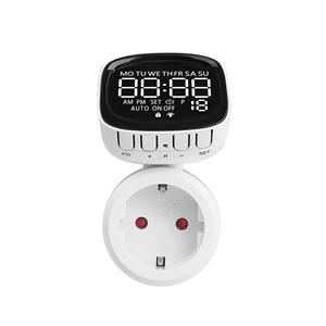 Doğrudan AB Ev Tipi Priz Dijital Enerji Tasarrufu Ölçer Fişi Elektronik Programlanabilir Anahtar LCD Dijital Zamanlayıcı IP55 Su Geçirmez - Product Image 1