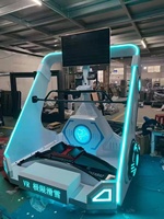 Simulador de esquí interior de realidad virtual 9D Máquina de esquí VR de vuelo de pie para parque de aventuras Hecho de acero metálico de fibra de vidrio duradero