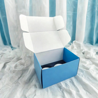Caja de Envío Corrugada Reciclable con Impresión Doble Personalizada al por Mayor, Laminación Mate y Grabado en Relieve, Embalaje para Comercio Electrónico de Calcetines y Pieles