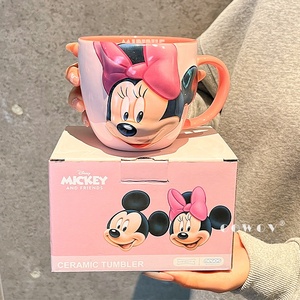 <span class=keywords><strong>Taza</strong></span> con relieve <span class=keywords><strong>de</strong></span> dibujos animados <span class=keywords><strong>de</strong></span> Mickey y Minnie, <span class=keywords><strong>taza</strong></span> <span class=keywords><strong>de</strong></span> café para mujer, regalo <span class=keywords><strong>de</strong></span> cumpleaños para el hogar u oficina - Product Image 2