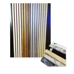 2023 Dekor folie für Wand paneele 8160-4 PVC-Folie aus Walnussholz mit High-End-Luxus-PVC-Möbel folie für Wand verkleidungen