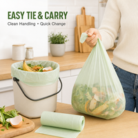 Sacs à déchets alimentaires bio en gros, sacs poubelles compostables pour la collecte des déchets de cuisine à domicile et marque privée
