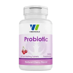 철저한 Vegan 주의자 설탕 자유로운 Probiotic 용해 가능한 뚱뚱한 가열기 비타민 빠른 녹는 정제 고능률 흡수