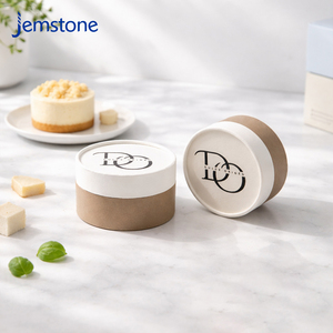 Caja de Cartón Kraft para Postres, Ecológica, Apta para Alimentos, Tubo de Cartón para Pastel Vasco, Caja Cilíndrica para Pastel de Queso, Embalaje de Tubo de Papel Especializado, Apta para Horno - Product Image 1