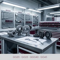 Composants de boîtier de pompe en fonte de précision EN-GJS-400-15 avec traitement de surface E-Coating, pièces de machines lourdes OEM