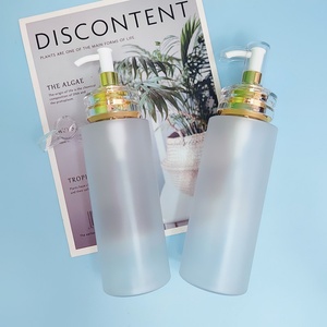 High Quality PET <b>Plastic</b> Custom Color Frosted Packaging <b>Empty</b> Shampoo Pump <b>Bottles</b> 250ml 300ml 400 ml Lotion <b>Bottle</b> - Product Image 1