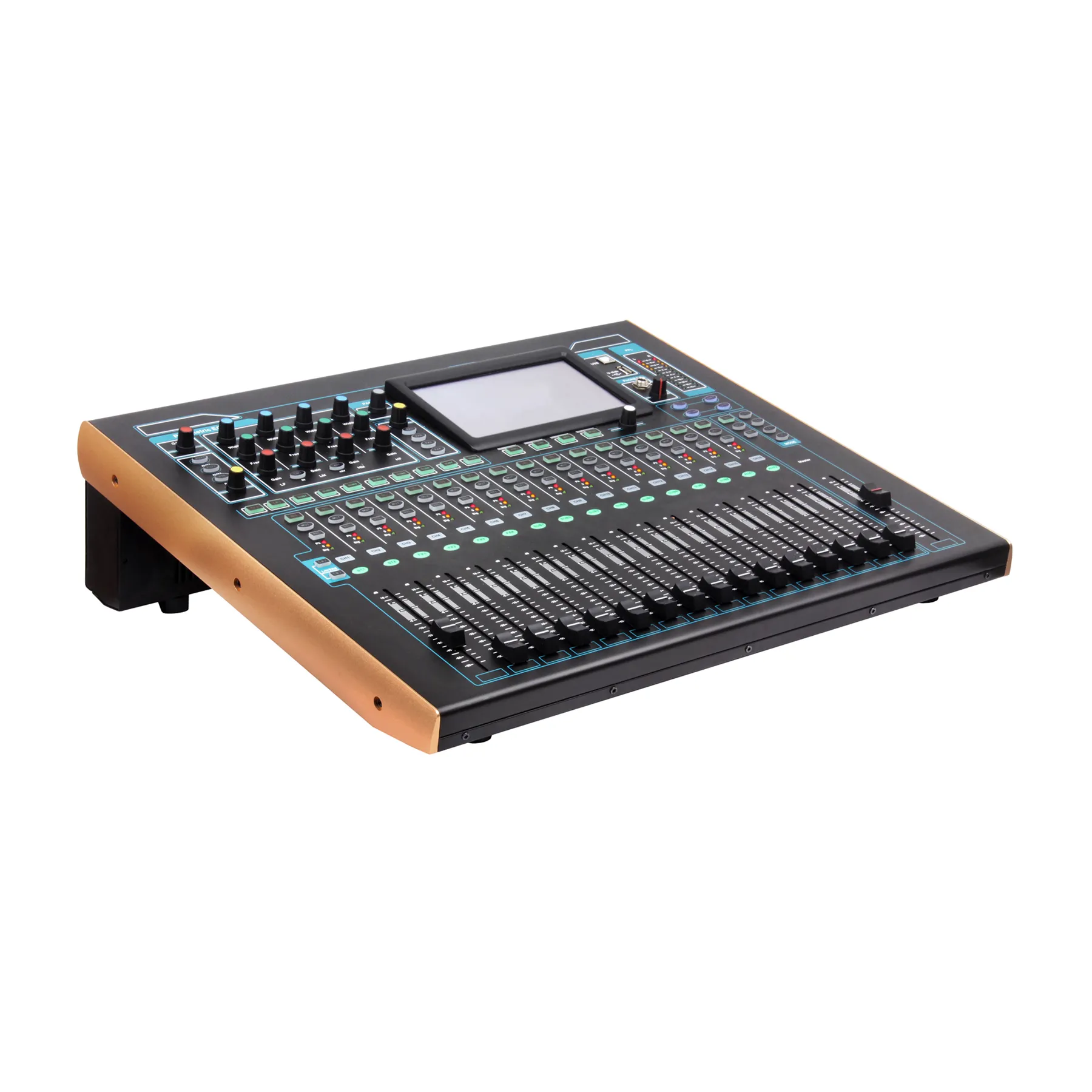 VX-24 Hot Professionele Dsp Digitale Mixer Console Audio Dj Sound Systeem Nieuwe Ontwerp Motor Fader Desk Usb Opname Live Mixing