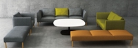 Ensemble de canapés modulaires extensibles et inclinables pour bureau moderne, maison, école, salon, appartement et hôtel