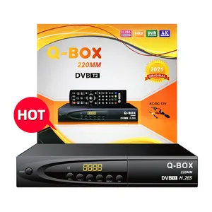 Q-Box 220MM Super Offre Spéciale DC 12V boucle radiofréquence certifiée CE dvbt2 STB FTA dvb t2 h.265 h.264 terres Afrique