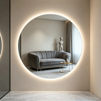 Miroir de maquillage intelligent LED sans bordure, à économie d'énergie, anti-buée, étanche, pour salle de bain, fourniture directe d'usine pour l'exportation OEM/ODM