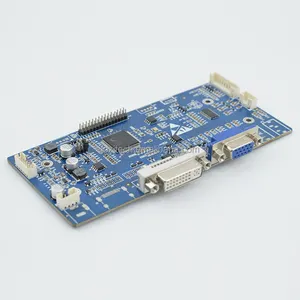 Jozitechs ZY-A58AD01 V 1.0 ist ein Basic LCD LVDS Controller Board mit HD-MI DVI VGA Eingängen Unterstützt bis zu 1920x1200 8-Bit