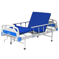 Lit d'hôpital manuel pour usage en salle de soins ou à domicile, avec garantie d'un an