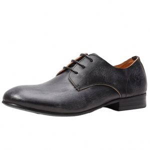 Leisure Business 2025 New Model Best-selling Handmade Round Toe Men's Dress <b>Shoes</b> <b>Height</b> <b>Increasing</b> Autumn - Product Image 2