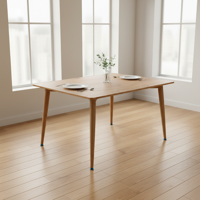 Dining Furniture Nordic Style Dining Table Rectangular Minimalist Shape Durable Restaurant MDF Table