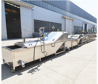 Chaîne de production de pasteurisation automatique à bain-marie continu de type bande pour cornichons emballés et sauces en conserve