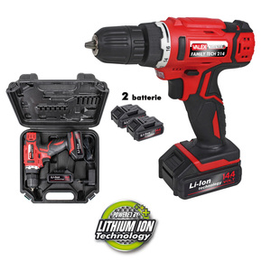 VALEX UTH0263 - Trapano Avvitatore a Batteria 14.4 Volt al Litio con 2 Batterie, Italia - Product Image 1