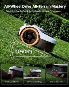 Tondeuse à gazon électrique industrielle 1800W 220V avec cordon, autopropulsée, pour travaux de jardinage intensifs - Product Image 2