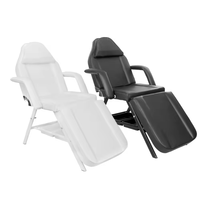 SW Mobilier de salon facial blanc multifonction chinois Lit à cils inclinable réglable avec chaises de rangement pour table de massage