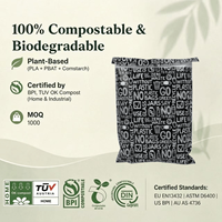 Sacs d'expédition d'emballage de vêtements givrés écologiques Sac de transport d'emballage avec impression Sac postal de courrier avec logo personnalisé