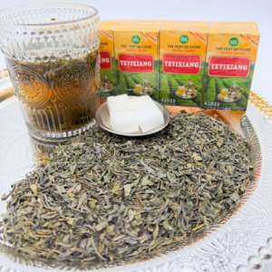 Té Verde Chunmee 9371, Té Suelto <span class=keywords><strong>con</strong></span> Fuerte Sabor Amargo y Alto Aroma, Saludable y Adelgazante, Sin Aditivos, Empaquetado a Granel en Bolsas y Cajas para Regalo - Product Image 1