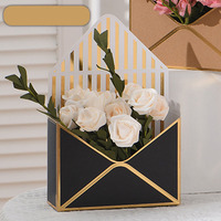 Emballage de bouquet de fleurs portable Boîtes en papier cadeau Boîtes d'enveloppe de fleurs vides colorées Gaufrage pour arrangements floraux