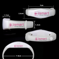 Bracelet LED programmable DMX avec logo personnalisé, télécommande RFID, pour événements sportifs