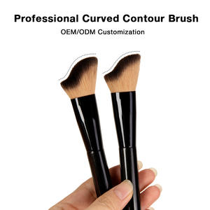 Pinceau de maquillage professionnel à poils ondulés pour le contour et le correcteur, outil cosmétique pour le mélange de poudre, pour les ventes en usine - Product Image 3