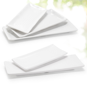 Piatti Sushi Di Servizio <span class=keywords><strong>Neri</strong></span> Sashimi piatto melamina, piatto lungo rettangolare Piatti in melamina Sushi - Product Image 3