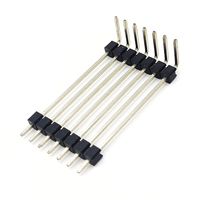 Connecteurs mâles à angle droit à 7 broches, pas de 2,54 mm, pour carte de circuit imprimé, fabriqués par RealRun China Supplier Factory
