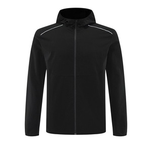 Vêtements de sport d'extérieur à capuche <span class=keywords><strong>Lulus</strong></span> pour l'automne, séchage rapide, légers, respirants, coupe décontractée, coupe-vent, color-block pour hommes - Product Image 4