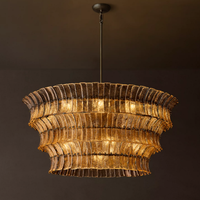 Lustre moderne de luxe américain pour salon, chambre de villa, salle à manger, grande lampe suspendue décorative