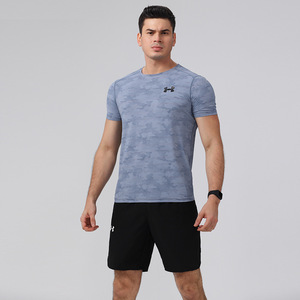 T-shirt Sportiva da Uomo in Seta Ghiaccio a Rapida Asciugatura, Vestibilità Larga, per Fitness, Corsa, Allenamento Estivo, Casual, a Maniche Corte - Product Image 6