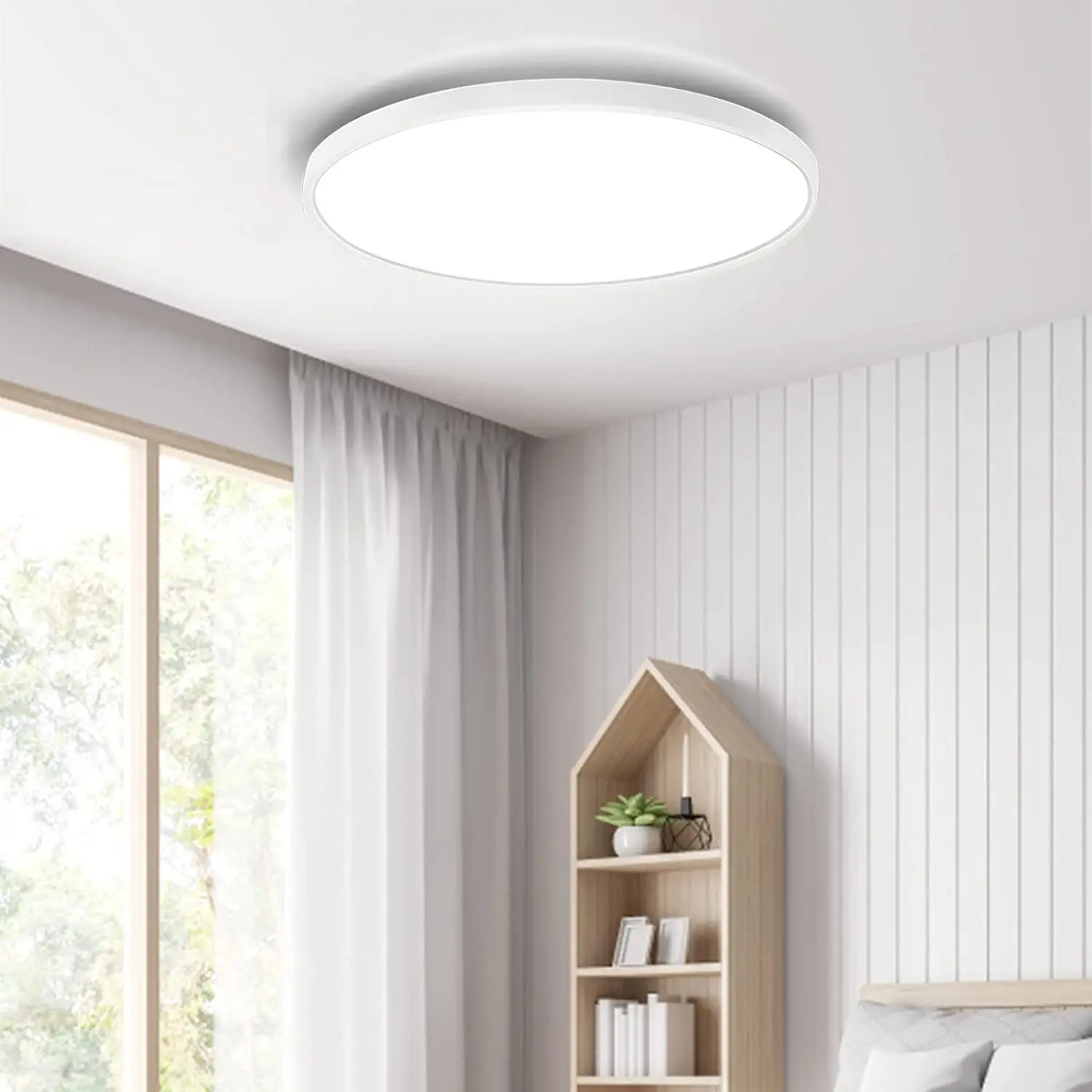 Super Slim Flush Mount CCT adjustable 20W 32W Surface Mount LED Light Fixture Ceiling Light for Bedroom Kitchen