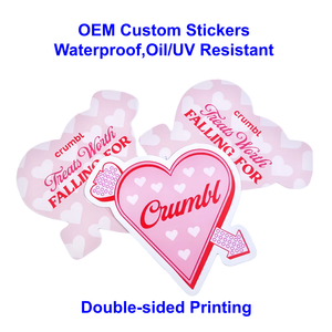 Autocollants en vinyle découpés sur mesure OEM directement de l'usine - Autocollant d'étiquette personnalisé - Laminage brillant, résistant à l'eau et à l'huile - Product Image 1