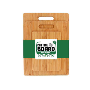 Planche à découper en bambou naturel durable, ensemble de 3 pièces, antibactérienne, de qualité alimentaire, pour la cuisine quotidienne - Product Image 1