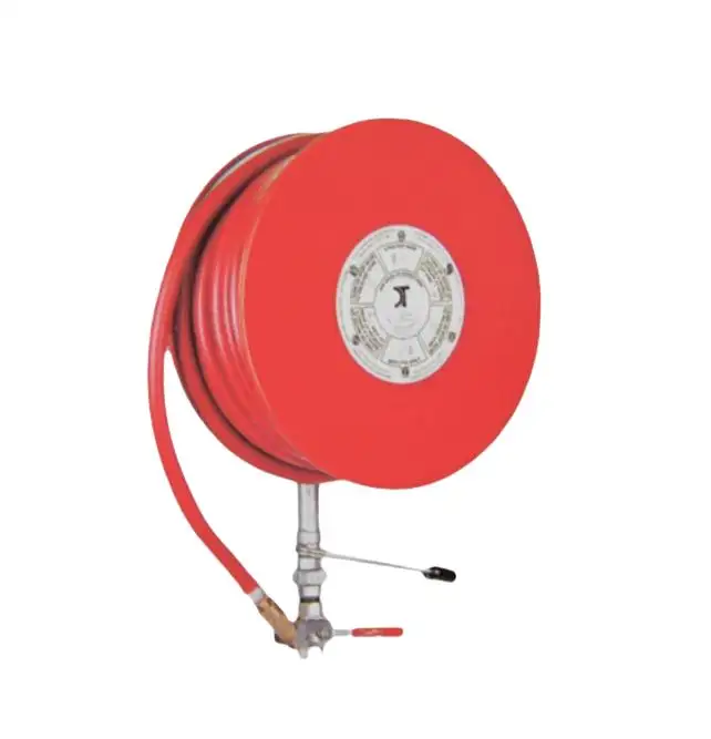 Red 30m 3/4 Inch Fire Hose Reel LX0904-004 Used for Building Part of Firefighting Equipment & Accessories