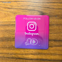 Carte NFC NTAG215 en PVC, autocollant de table en acrylique, étiquette murale pour contrôle d'accès dans les hôpitaux et les cinémas