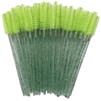 Brosse à cils jetable en cristal 50 pièces Extension de cils pour les yeux Baguettes de mascara réutilisables Maquillage professionnel Outil de beauté