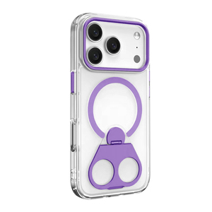 360 Rotation Magnetic Đứng Sạc Không Dây Cứng Rõ Ràng Điện Thoại Trong Suốt Trường Hợp Đối Với <span class=keywords><strong>iPhone</strong></span> 17 Pro Max - Product Image 1