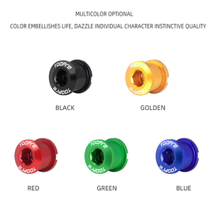 Vis de pédalier en alliage d'aluminium ultra-léger pour vélo de montagne, colorées, pour plateaux simples ou doubles, OEM - Product Image 4