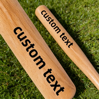 Personnalisation du texte, batte de baseball en bois gravée personnalisée, bois de hêtre naturel, adapté aux scènes sportives