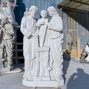 Vie Szie sculpté <span class=keywords><strong>à</strong></span> la main marbre naturel sainte famille vierge <span class=keywords><strong>marie</strong></span> et bébé <span class=keywords><strong>jésus</strong></span> Statue - Product Image 2