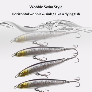Esche Artificiali Affondanti Tipo Pencil per Lanci Lunghi, con Vibrazione, per la <span class=keywords><strong>Pesca</strong></span> a Spettacolo (Ambush Bass) con Ami - Disponibile all'Ingrosso e OEM - Product Image 3