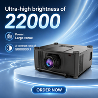 Projecteur laser 22000 lumens WUXGA, contraste 5 000 000:1, 3LCD pour grandes salles de conférence et auditoriums
