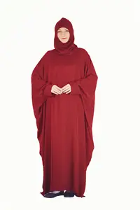 Moda donna musulmana Kaftan Maxi modesto Khimar Hijab Abaya Dress Plus Size musulmano Dubai Abaya abbigliamento femminile stile islamico