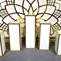 Plinthes Offre Spéciale acrylique de décoration de mariage présentoir blanc acrylique carré plinthes de haute qualité support piédestal